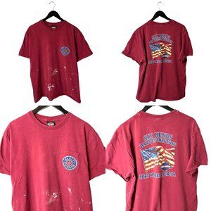 Harley Davidson Fort Myers Florida T Shirt Large L Adult Red Graphic Tee